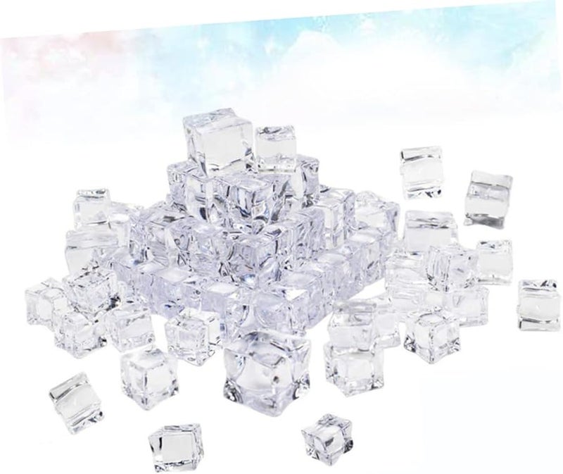 DECHOUS 48pcs Transparent Fake Ice Cubes Acrylic Decoration for Photography Props Wedding Centerpieces - Image 3